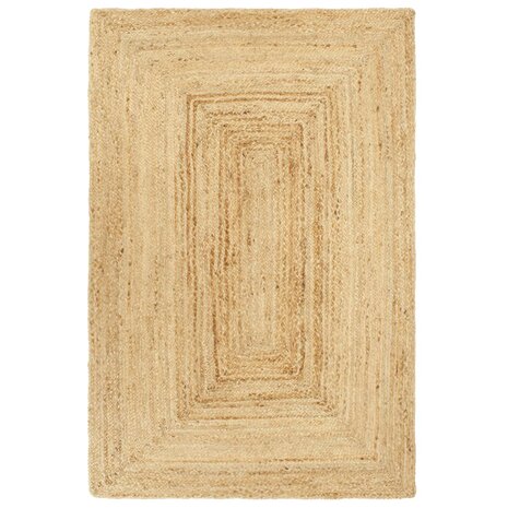 Vloerkleed handgemaakt 80x250 cm jute 1