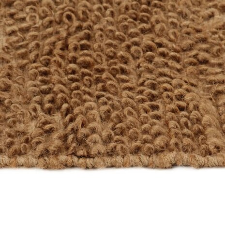 Vloerkleed lussenpool handgemaakt 180x250 cm jute en katoen 4