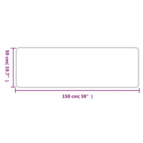 Tapijtloper 50x150 cm sisal-look zilverkleurig 6