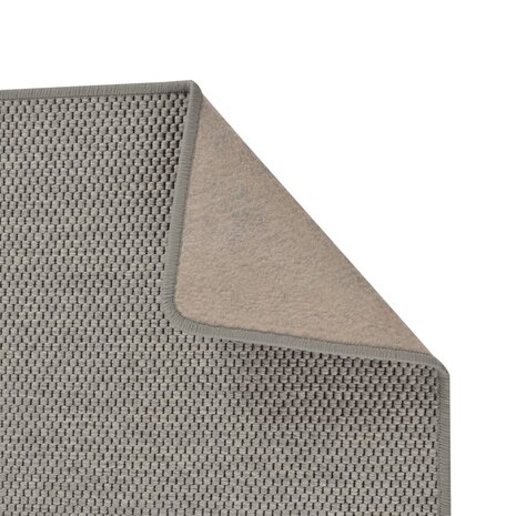 Tapijtloper 80x150 cm sisal-look zilverkleurig 4