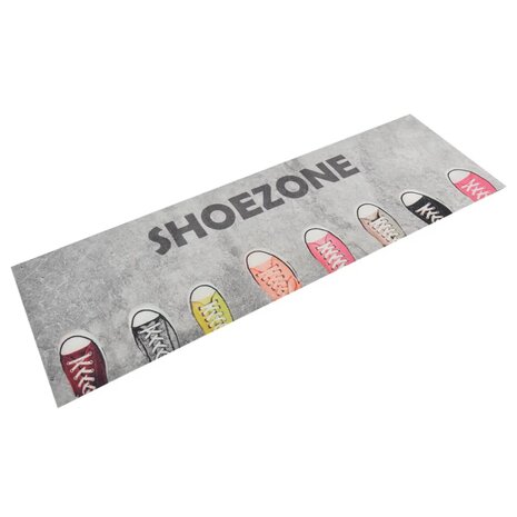 Keukenmat wasbaar shoezone-print 60x180 cm fluweel 1