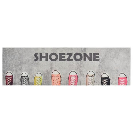 Keukenmat wasbaar shoezone-print 60x180 cm fluweel 2