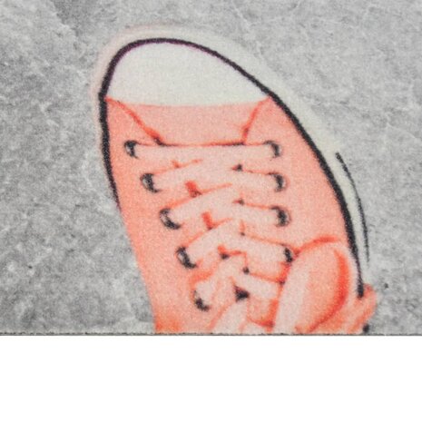 Keukenmat wasbaar shoezone-print 60x300 cm fluweel 4