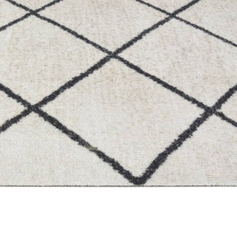 Keukenmat wasbaar geblokt 45x150 cm fluweel 4
