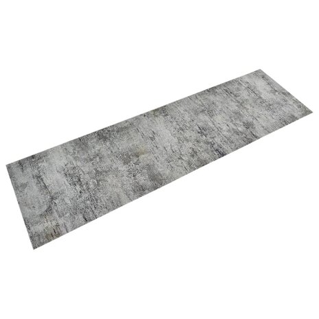 Keukenmat wasbaar betonprint 45x150 cm fluweel 1