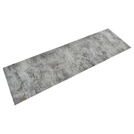 Keukenmat wasbaar betonprint 60x180 cm fluweel 1