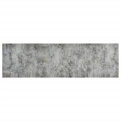 Keukenmat wasbaar betonprint 60x180 cm fluweel 2