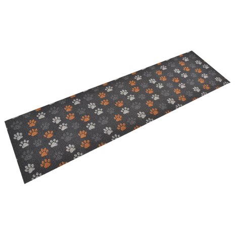 Keukenmat wasbaar potenprint 45x150 cm fluweel 1