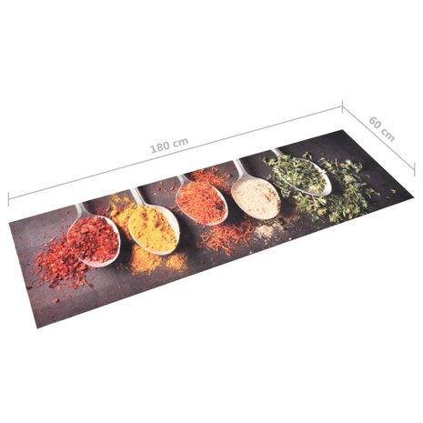 Keukenmat wasbaar Spoons 60x180 cm 5