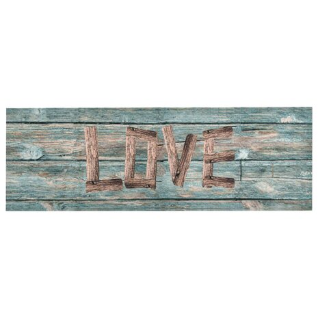 Keukenmat wasbaar Love 45x150 cm 2