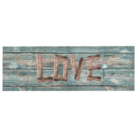 Keukenmat wasbaar Love 60x180 cm 2