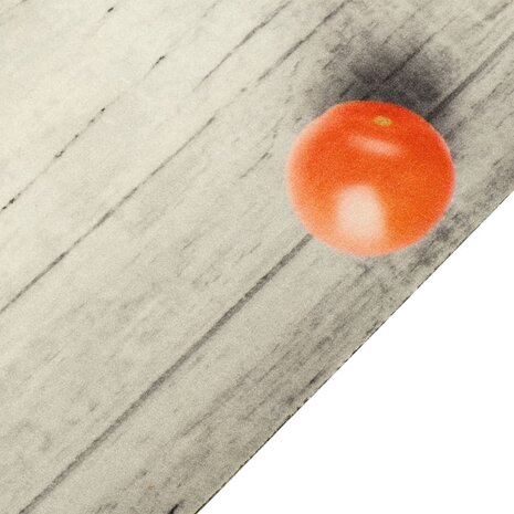 Keukenmat wasbaar tomatenprint 60x180 cm fluweel 3