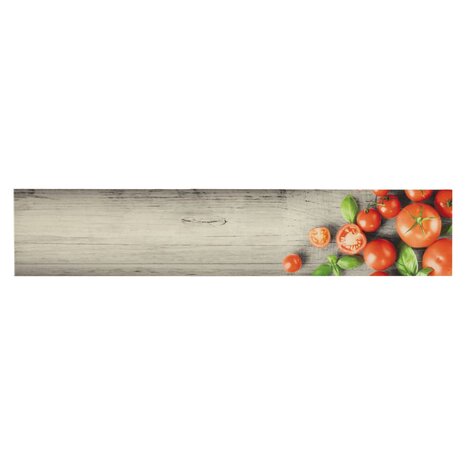 Keukenmat wasbaar tomatenprint 60x300 cm fluweel 2