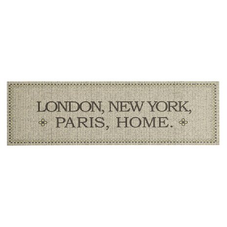 Keukenmat wasbaar Home-tekst 45x150 cm fluweel 2