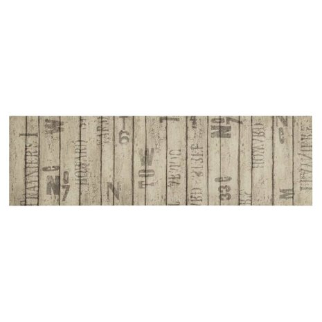 Keukenmat wasbaar hekprint 45x150 cm fluweel 2
