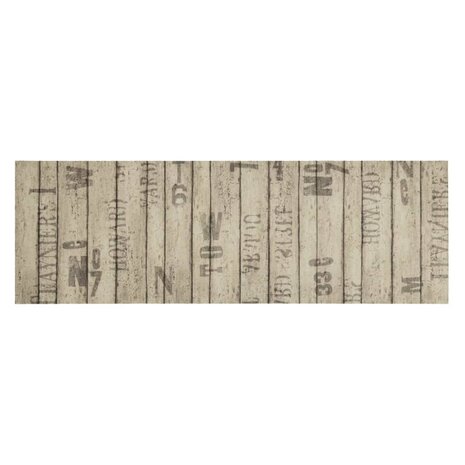 Keukenmat wasbaar hekprint 60x180 cm fluweel 2