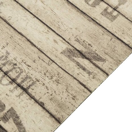 Keukenmat wasbaar hekprint 60x180 cm fluweel 3