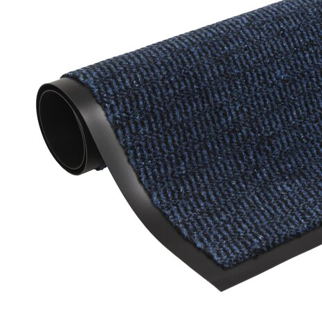 Droogloopmatten 2 st rechthoekig getuft 60x90 cm blauw 2