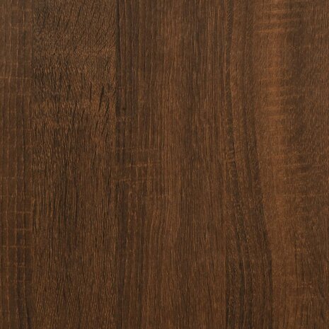 Kledingrek met schoenenrek 70x40x184 cm bruin eikenkleur 8