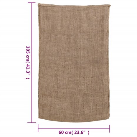 Jutezakken 5 stuks 220 g/m² 60x105 cm 100% jute 7