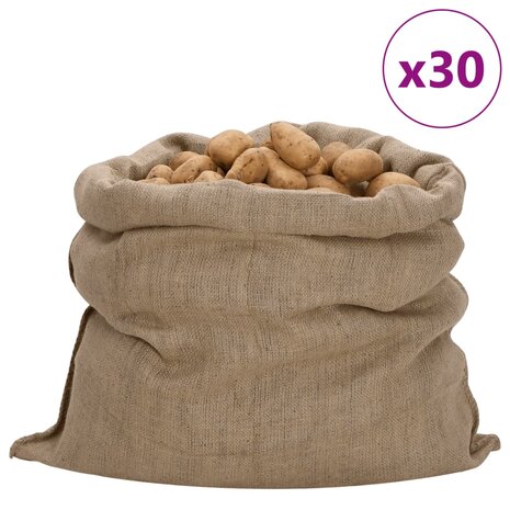 Jutezakken 30 stuks 340 g/m² 100x110 cm 100% jute 1