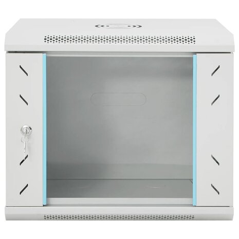 Netwerkkast wandgemonteerd 9U 19" IP20 53x40x45 cm 3