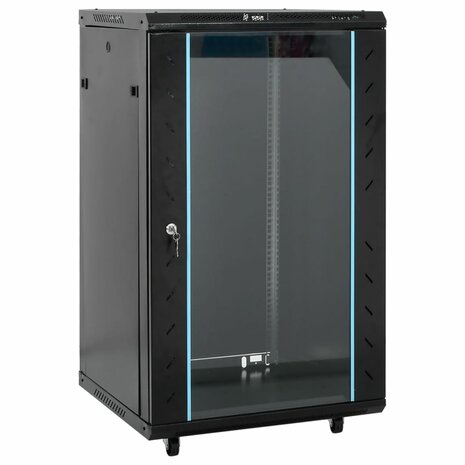 Netwerkkast met draaiwieltjes 18U 19" IP20 60x60x100 cm 1