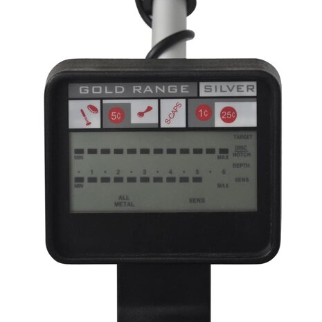 Metaaldetector met LCD-scherm zoekschijf 20cm zoekdiepte 300cm 3