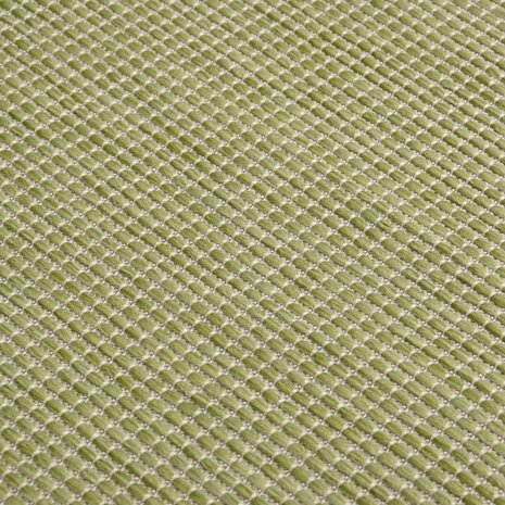 Buitenkleed platgeweven 80x150 cm groen 5