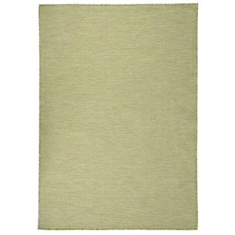 Buitenkleed platgeweven 160x230 cm groen 1