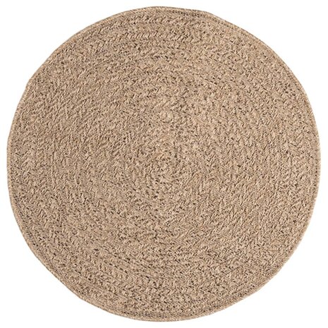 Vloerkleed ZIZUR binnen en buiten 90 cm jute look 3