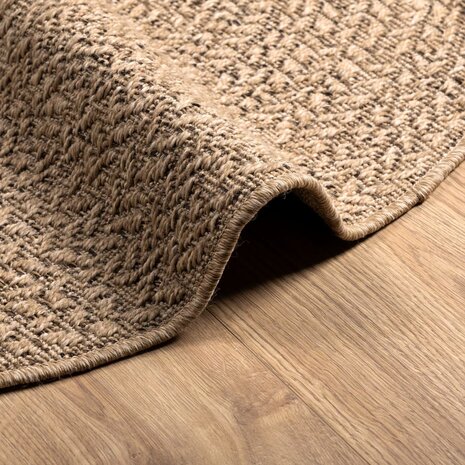 Vloerkleed ZIZUR binnen en buiten 90 cm jute look 6