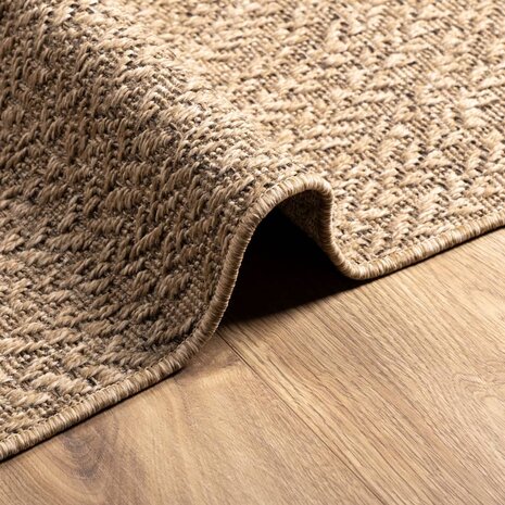 Vloerkleed ZIZUR binnen en buiten 80x150 cm jute look 6