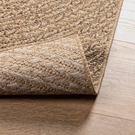 Vloerkleed ZIZUR binnen en buiten 80x150 cm jute look 7