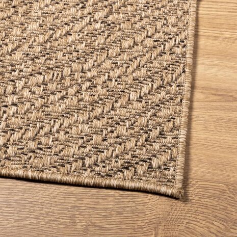Vloerkleed ZIZUR binnen en buiten 80x150 cm jute look 8