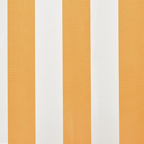 Luifeldoek 6x3 m canvas zonnebloemgeel en wit 4