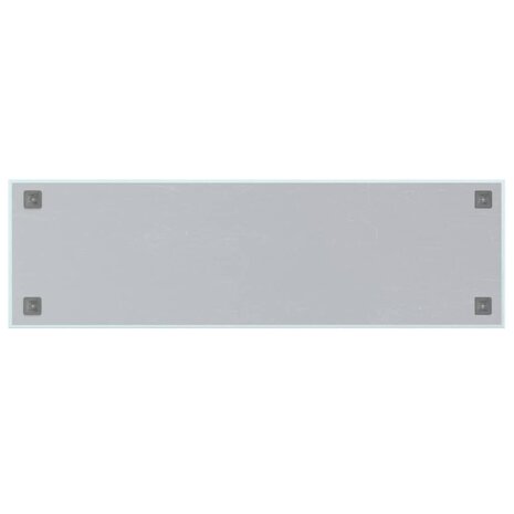 Magneetbord voor aan de wand 100x30 cm gehard glas wit 4