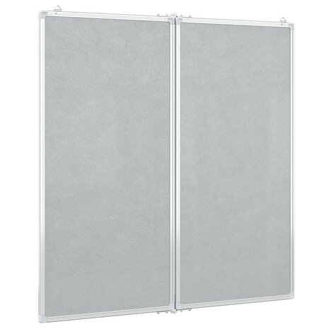 Whiteboard magnetisch inklapbaar 100x100x1,7 cm aluminium 4