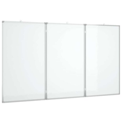 Whiteboard magnetisch inklapbaar 180x80x1,7 cm aluminium 2
