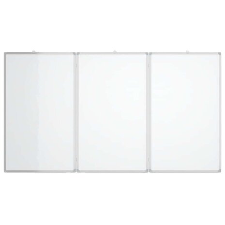 Whiteboard magnetisch inklapbaar 180x80x1,7 cm aluminium 3