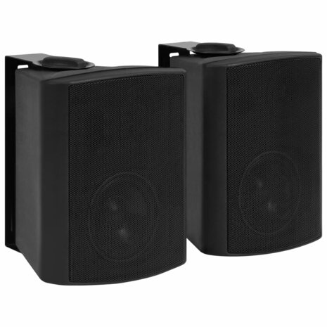 Stereoluidsprekers wandgemonteerd 2 st 100 W zwart 1