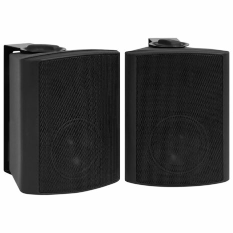 Stereoluidsprekers wandgemonteerd 2 st 100 W zwart 2