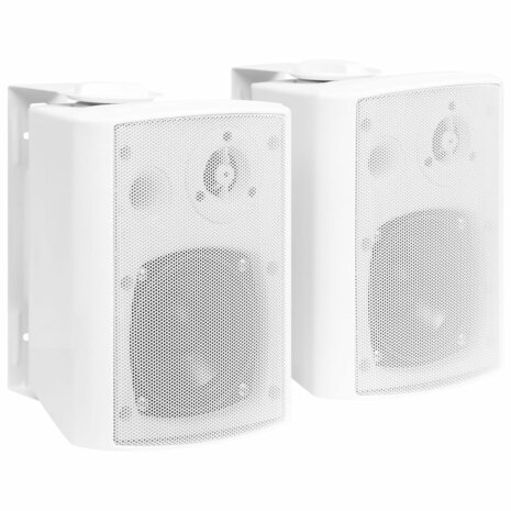 Stereoluidsprekers wandgemonteerd 2 st 80 W wit 1