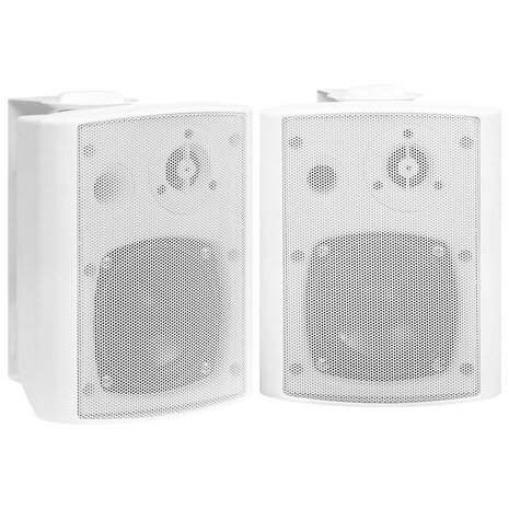 Stereoluidsprekers wandgemonteerd 2 st 80 W wit 2