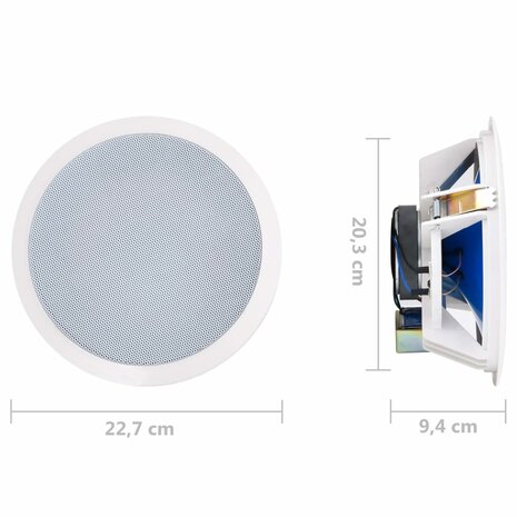 Wand- en plafondluidsprekers met tweeter inbouw 2 st 360 W 6