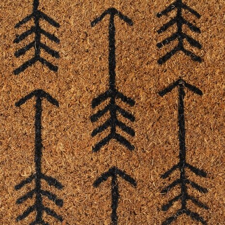 Deurmat 45x75 cm getufte kokosvezel naturel 5