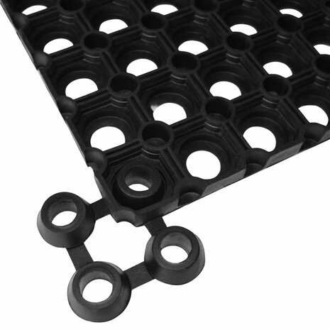 Deurmat rechthoekig 60x80 cm rubber 5
