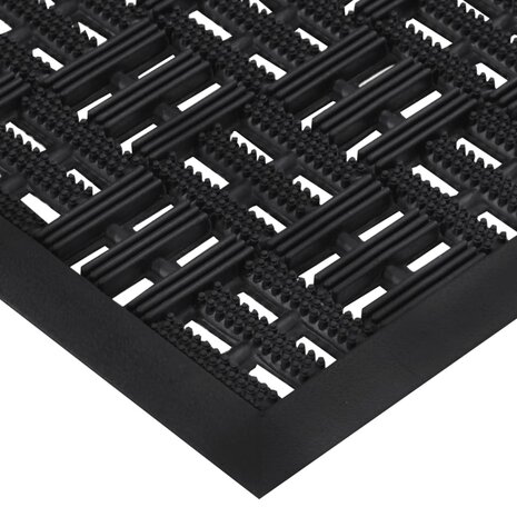 Deurmat rechthoekig 45x75 cm rubber 4