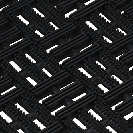 Deurmat rechthoekig 45x75 cm rubber 5