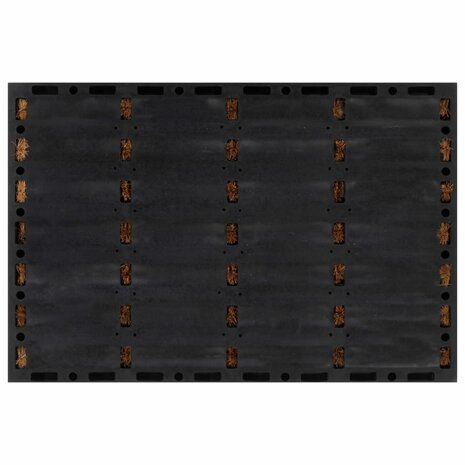Deurmat rechthoekig 40x60 cm rubber en kokosvezel 3